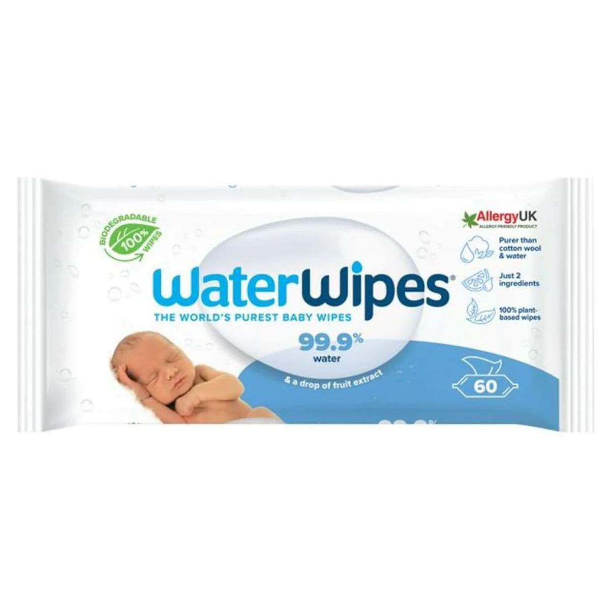 WaterWipes Sensitive Newborn Baby Wipes
