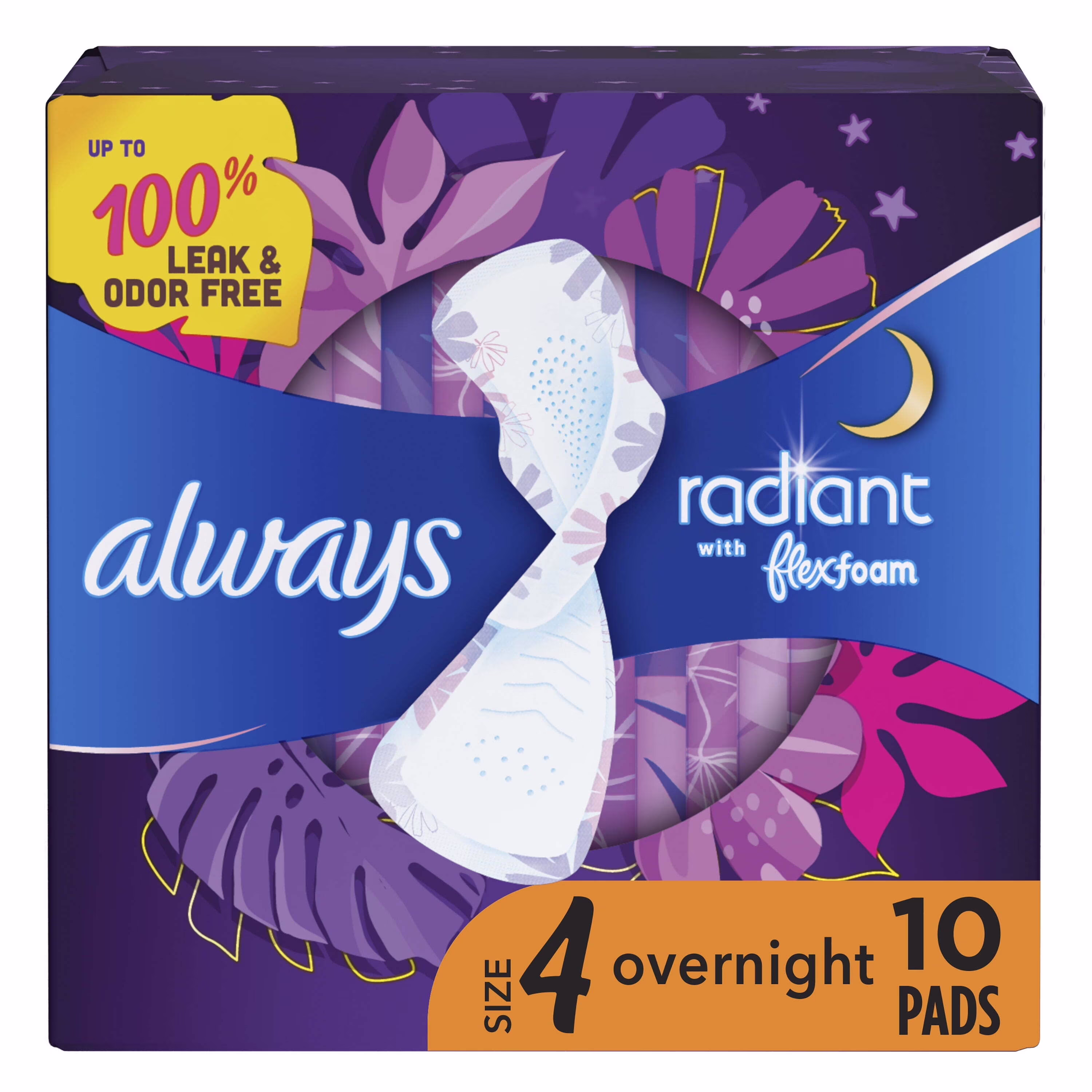Always Radiant Size 4 pads