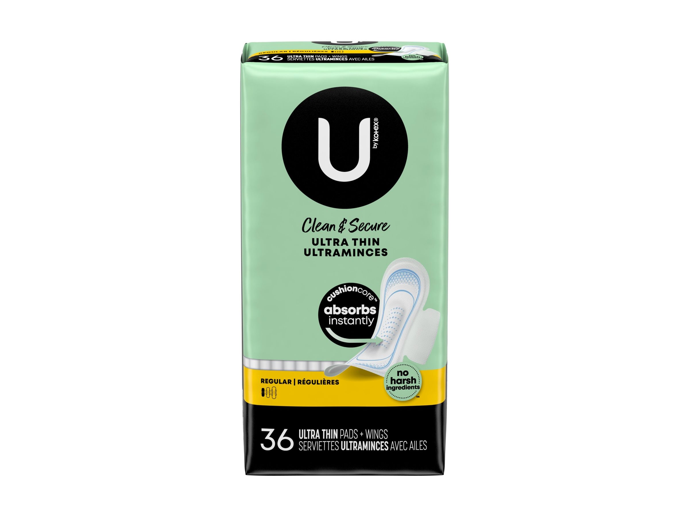 U by Kotex Clean & Secure Pads (36 ct)
