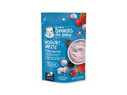 Gerber Snacks for Baby Yogurt Melts Mixed Berries