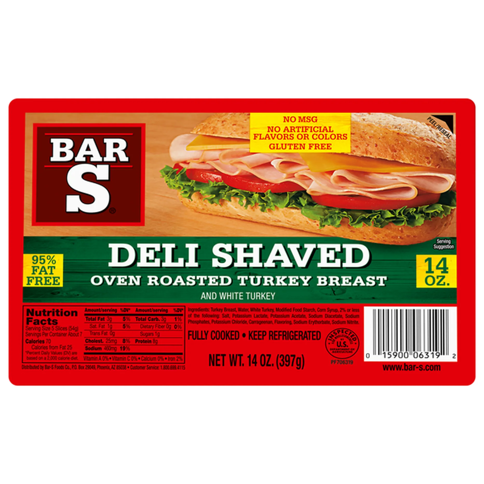 Oven roasted Turkey Breast (14oz)