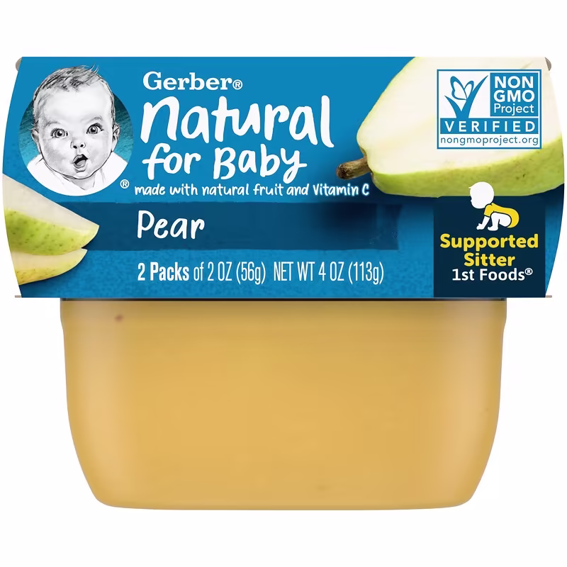 Gerber Pear 2 Pack 2oz