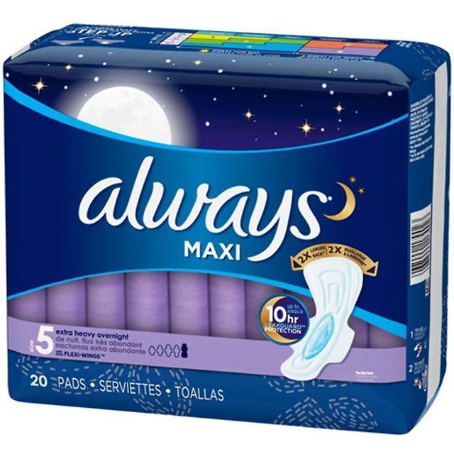 Always Maxi Size 5 Overnight (20 ct)